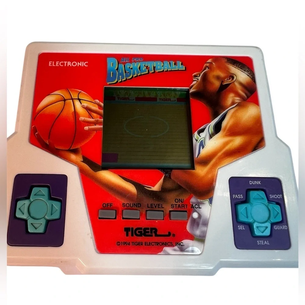 Vintage 1988 All Pro Basketball Handheld Game by Tiger. Tested & Working.